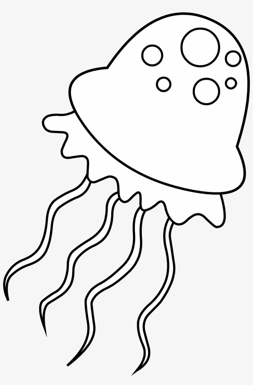 dibujo medusas asombrosas para imprimir y colorear