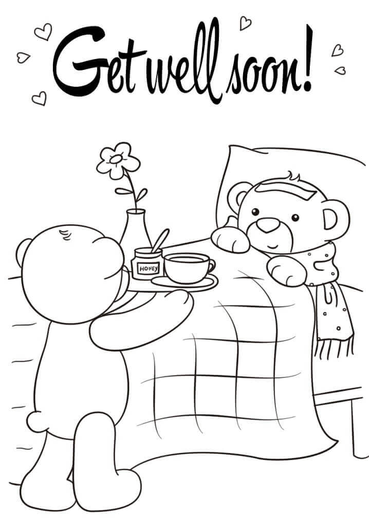 Dibujo de Mejorate Pronto por La Manana para Colorear y Imprimir