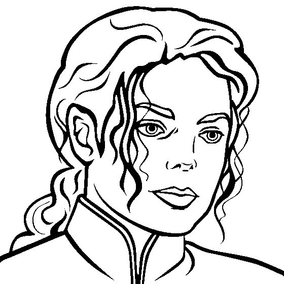 Michael Jackson para Colorear