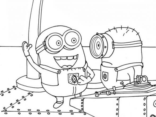 Minions para Colorear