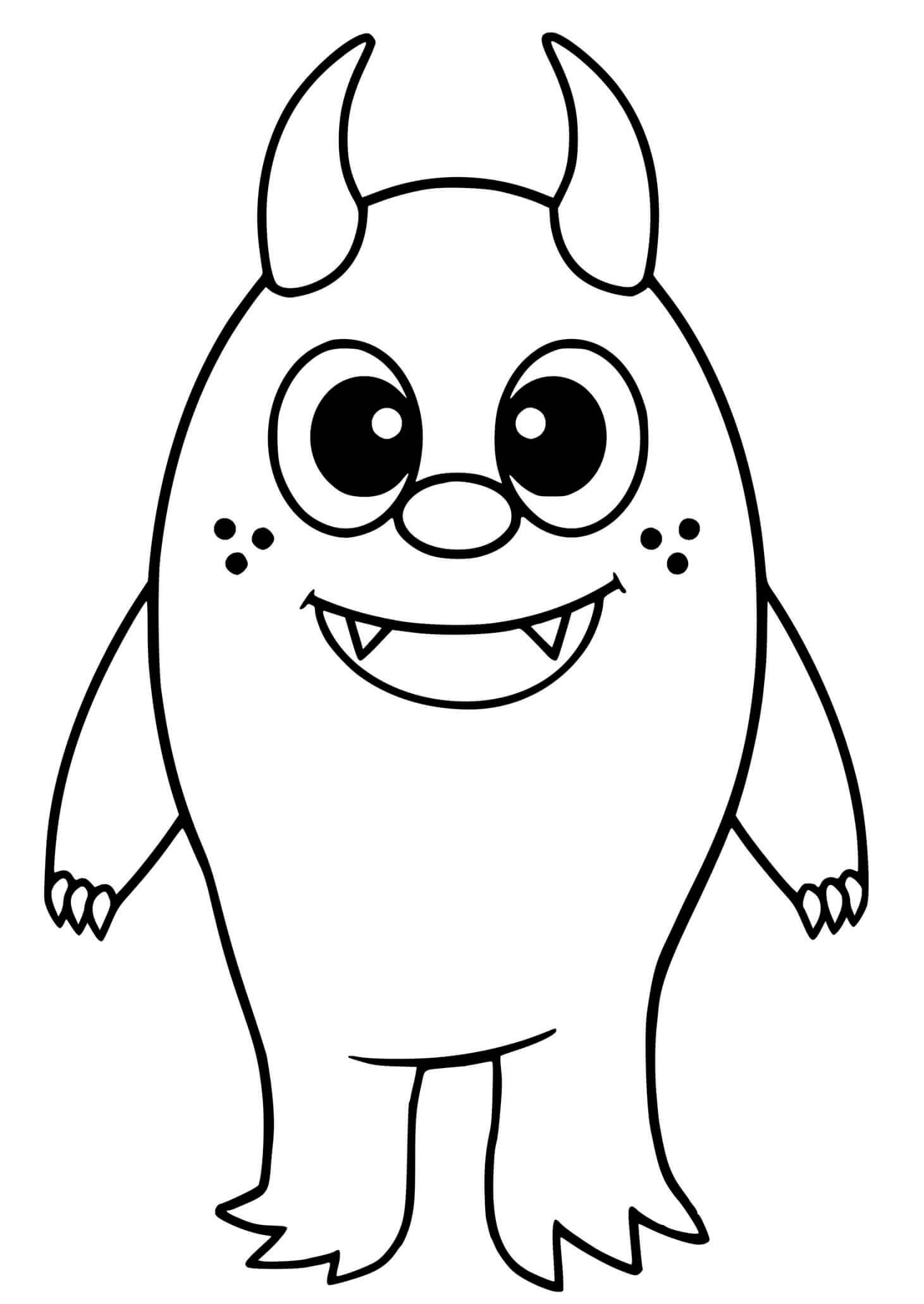 Monstruo para Colorear