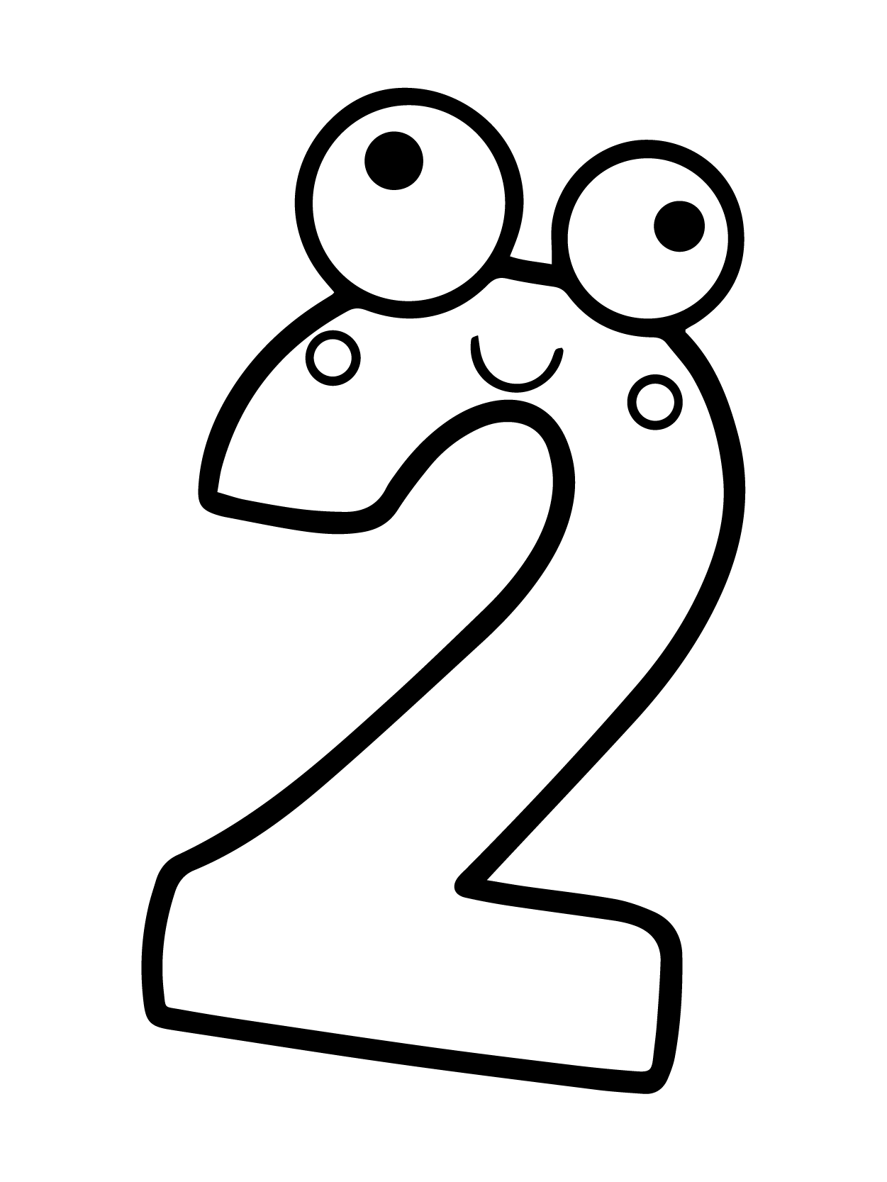dibujo number lore 2 para colorear
