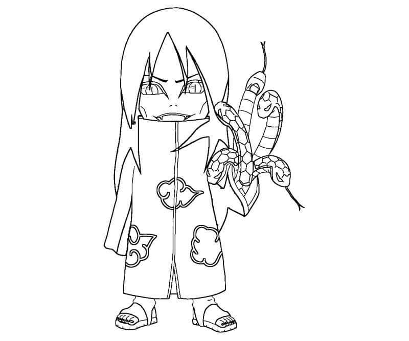 Orochimaru para Colorear