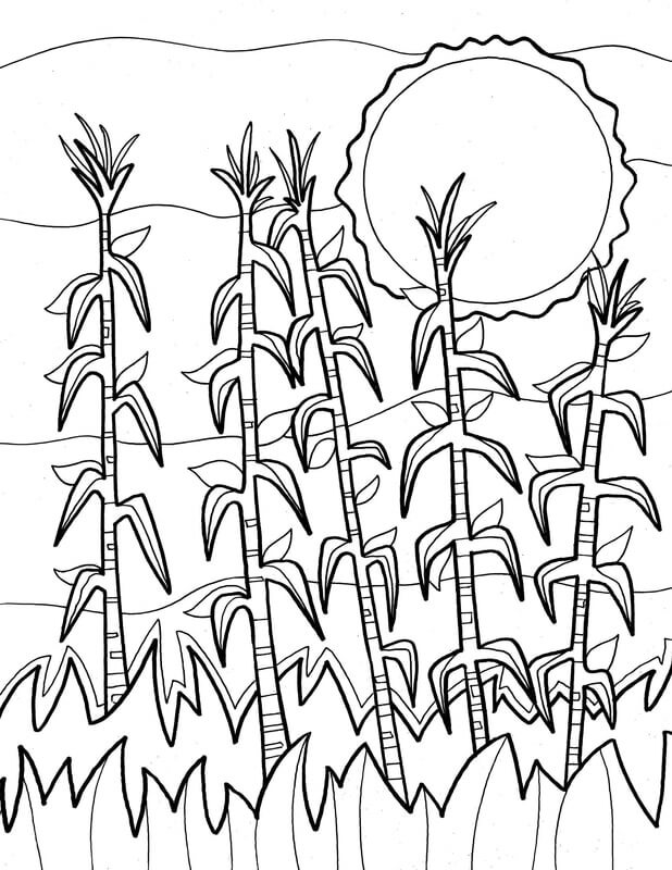 dibujos bonito otono para colorear