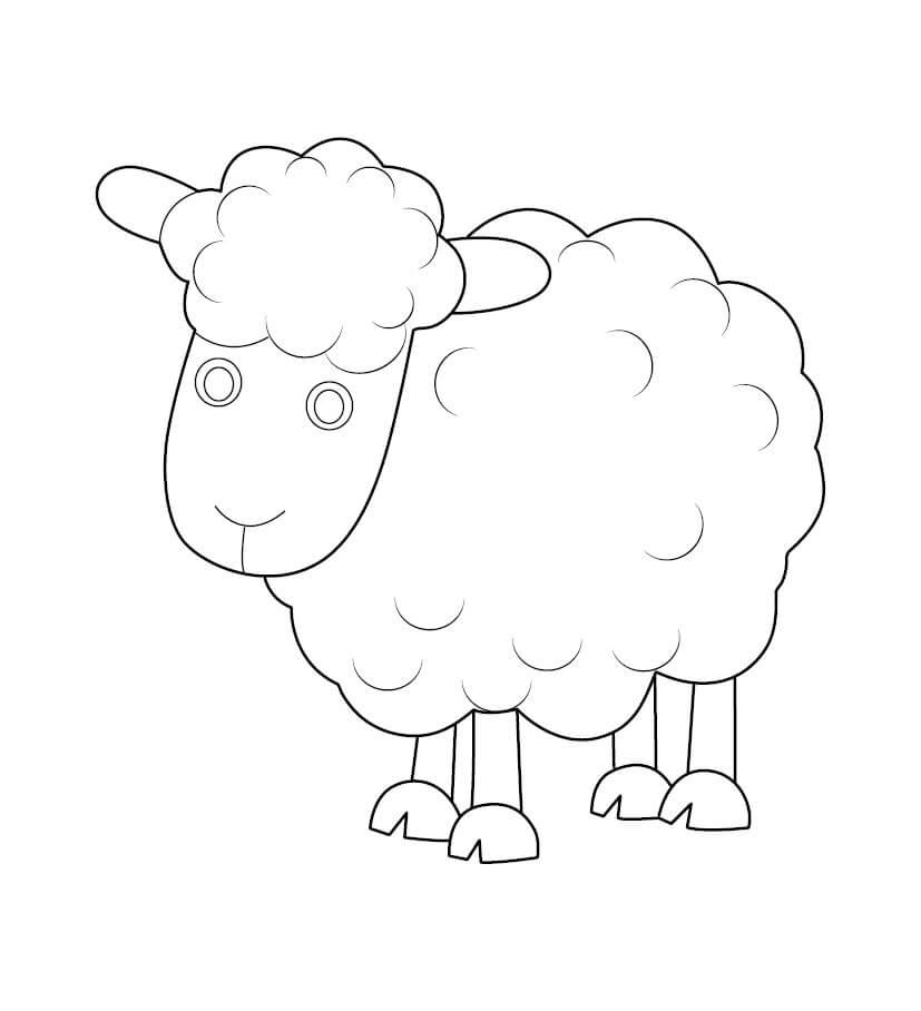 dibujo ovejas perfectas para imprimir y colorear