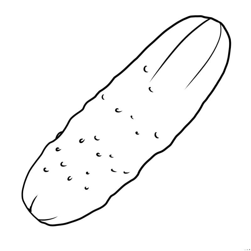 dibujo pepino dulce para colorear