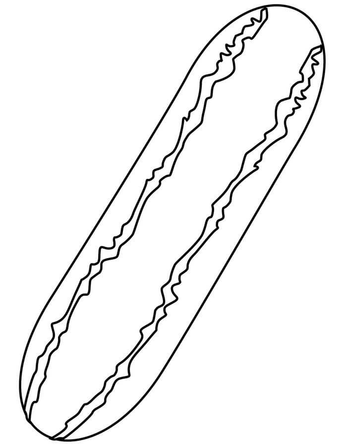 dibujo pepino normal para colorear