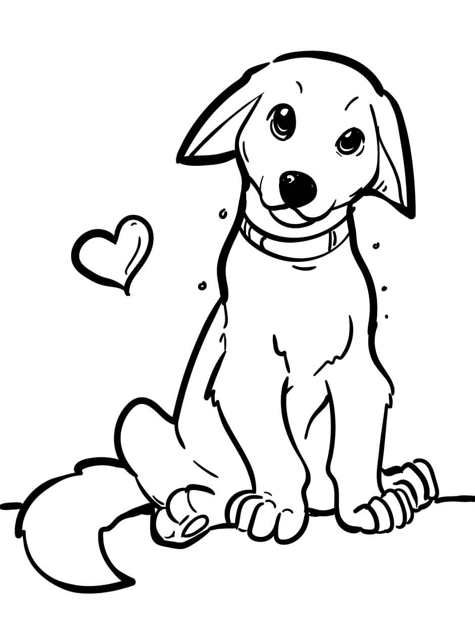 dibujo perro colorear