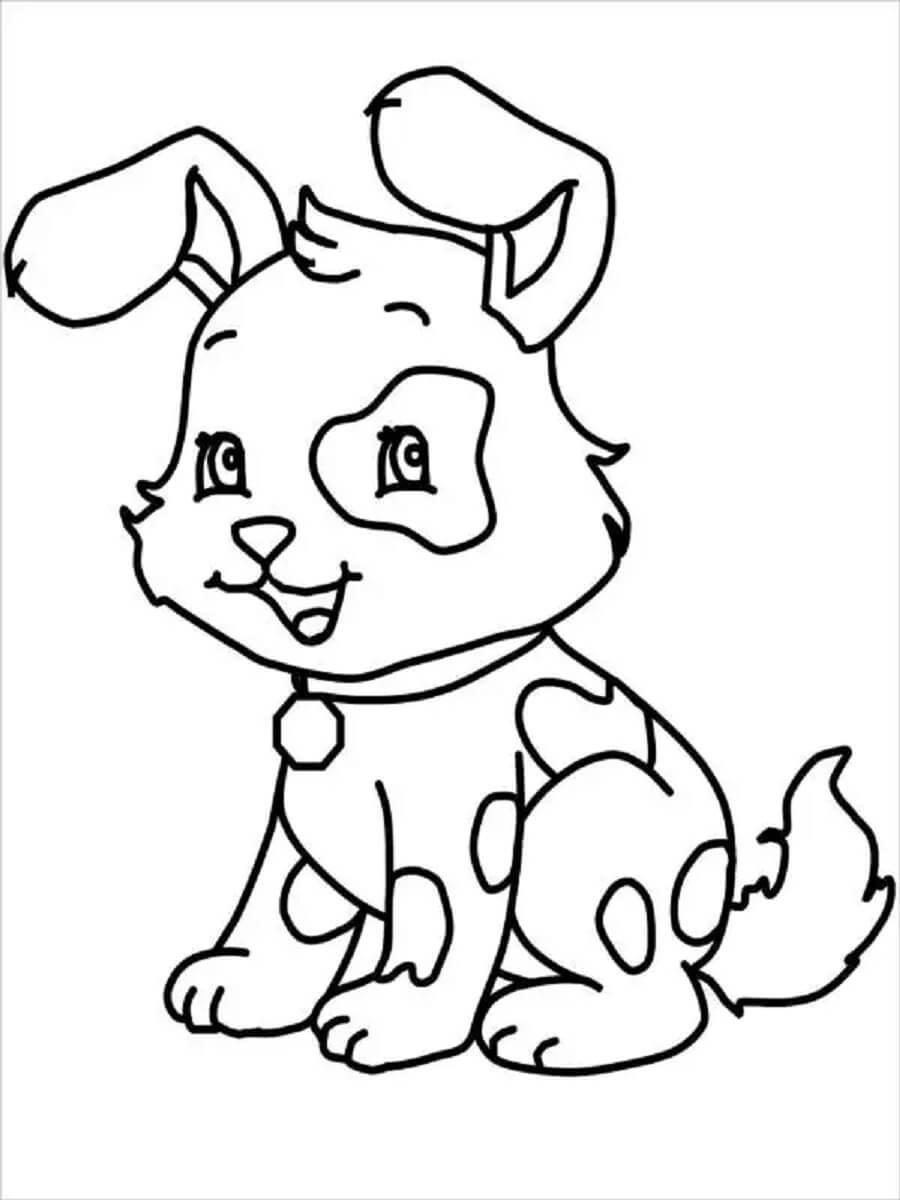 dibujo perro mono colorear