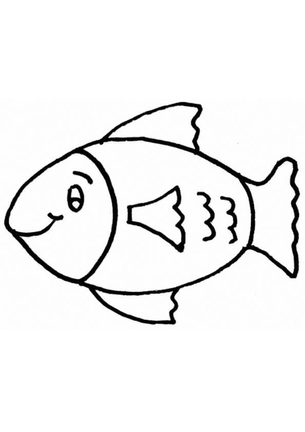 dibujo dibujo de pez colorear