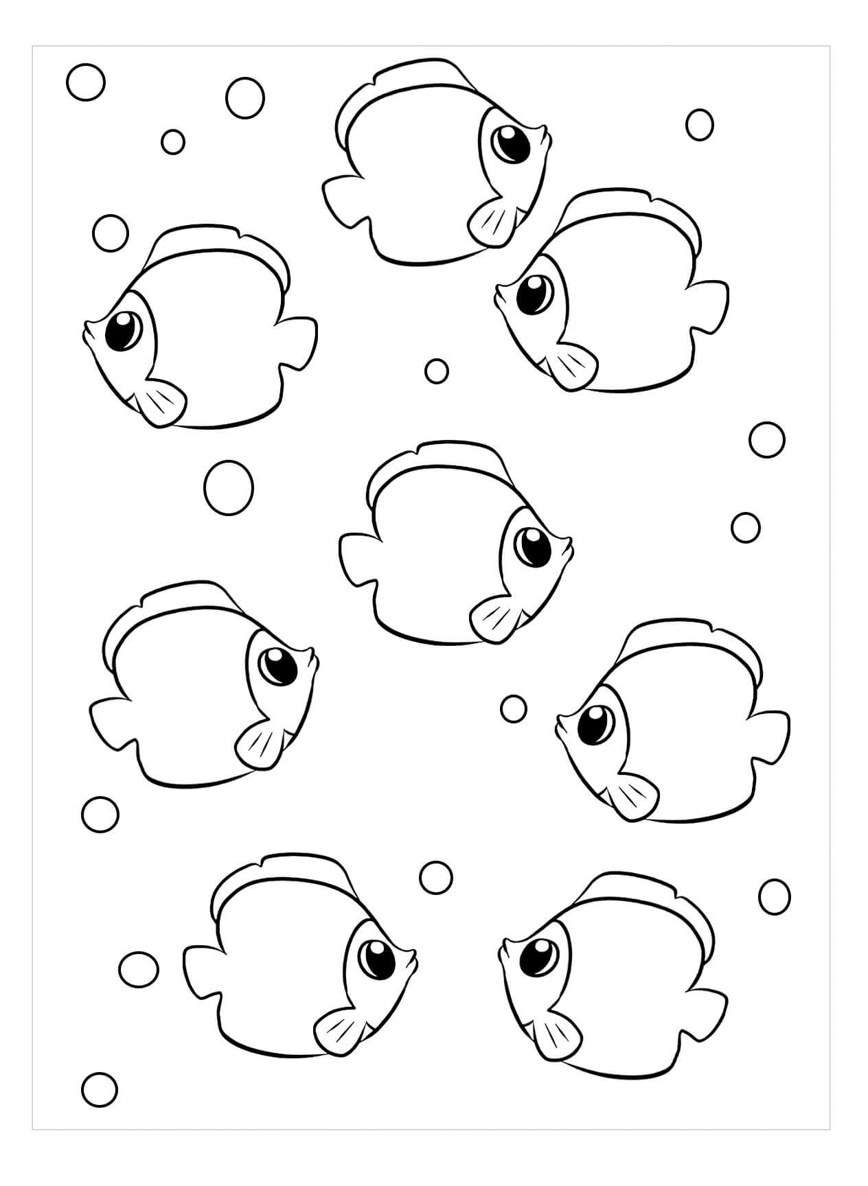 dibujo los peces payaso colorear