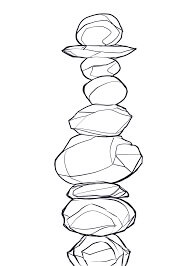 dibujo piedra de montana para colorear gratis