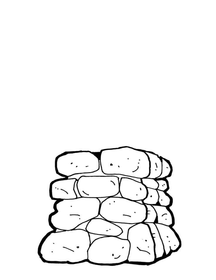 imagenes de piedra para colorear