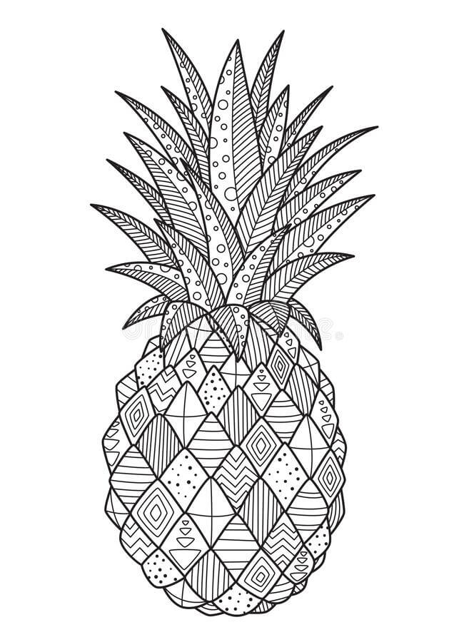 dibujo la pina es para adultos para colorear