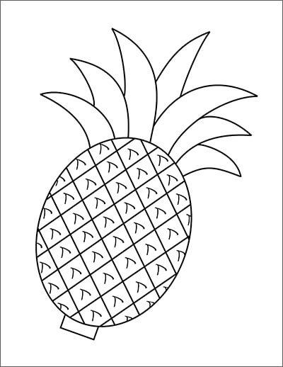 dibujo pina gratis para colorear