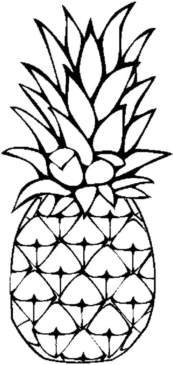 dibujo pina impresionante para colorear