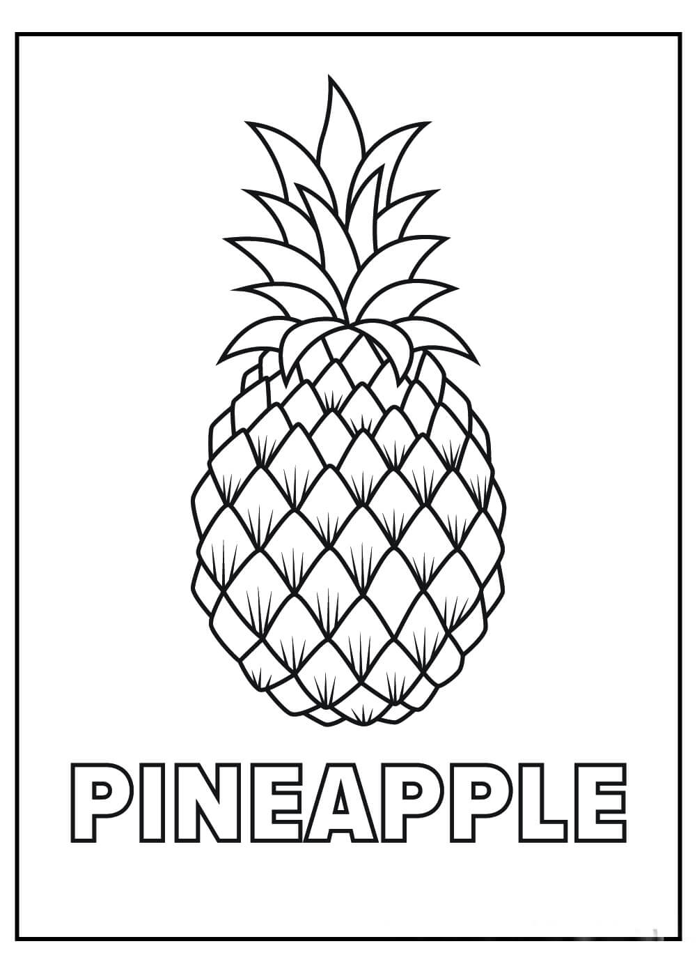 dibujo pina imprimible para colorear