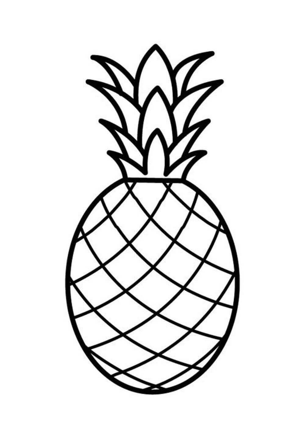 dibujo pina normal para colorear