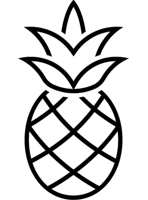 dibujo simbolo de pina para colorear