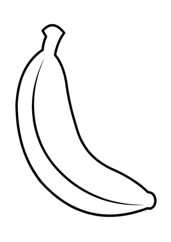 platano para colorear