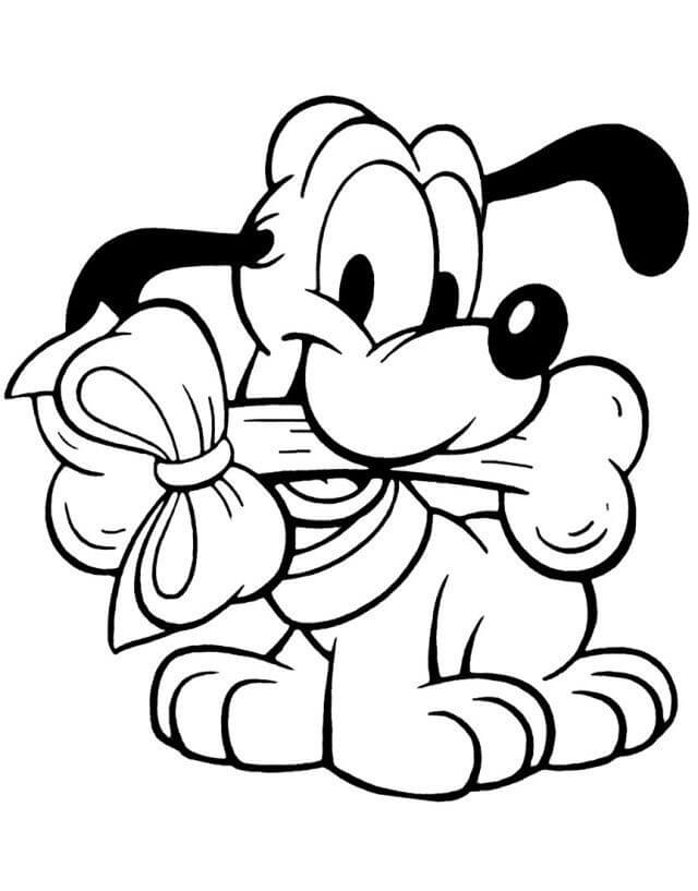 Pluto para Colorear