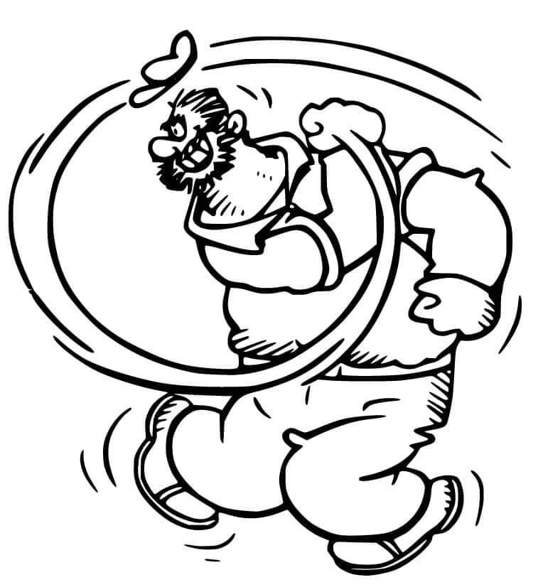 Dibujo De Punzonado Bluto Para Colorear Y Imprimir