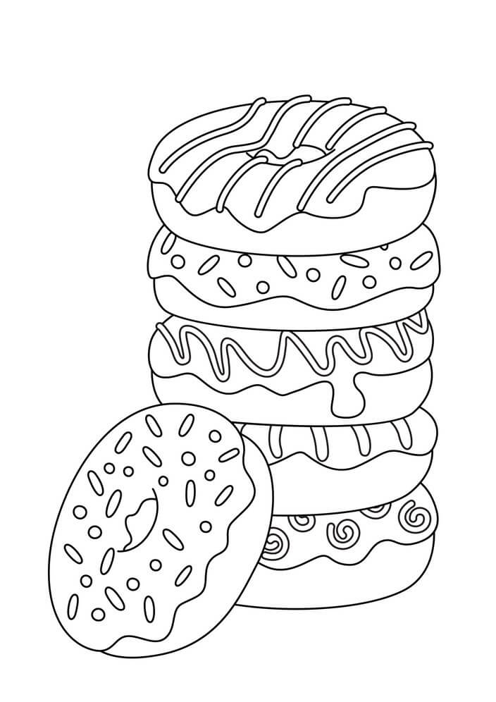 dibujo postre delicioso para colorear