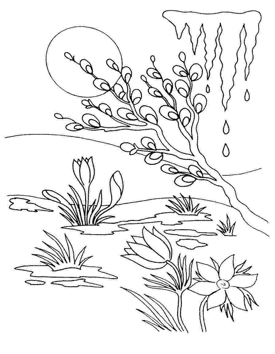 dibujos gran primavera para colorear