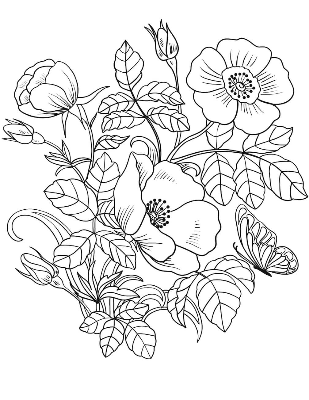 dibujos primavera libre para colorear