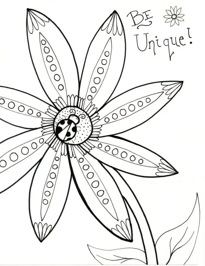 dibujos primavera normal para colorear