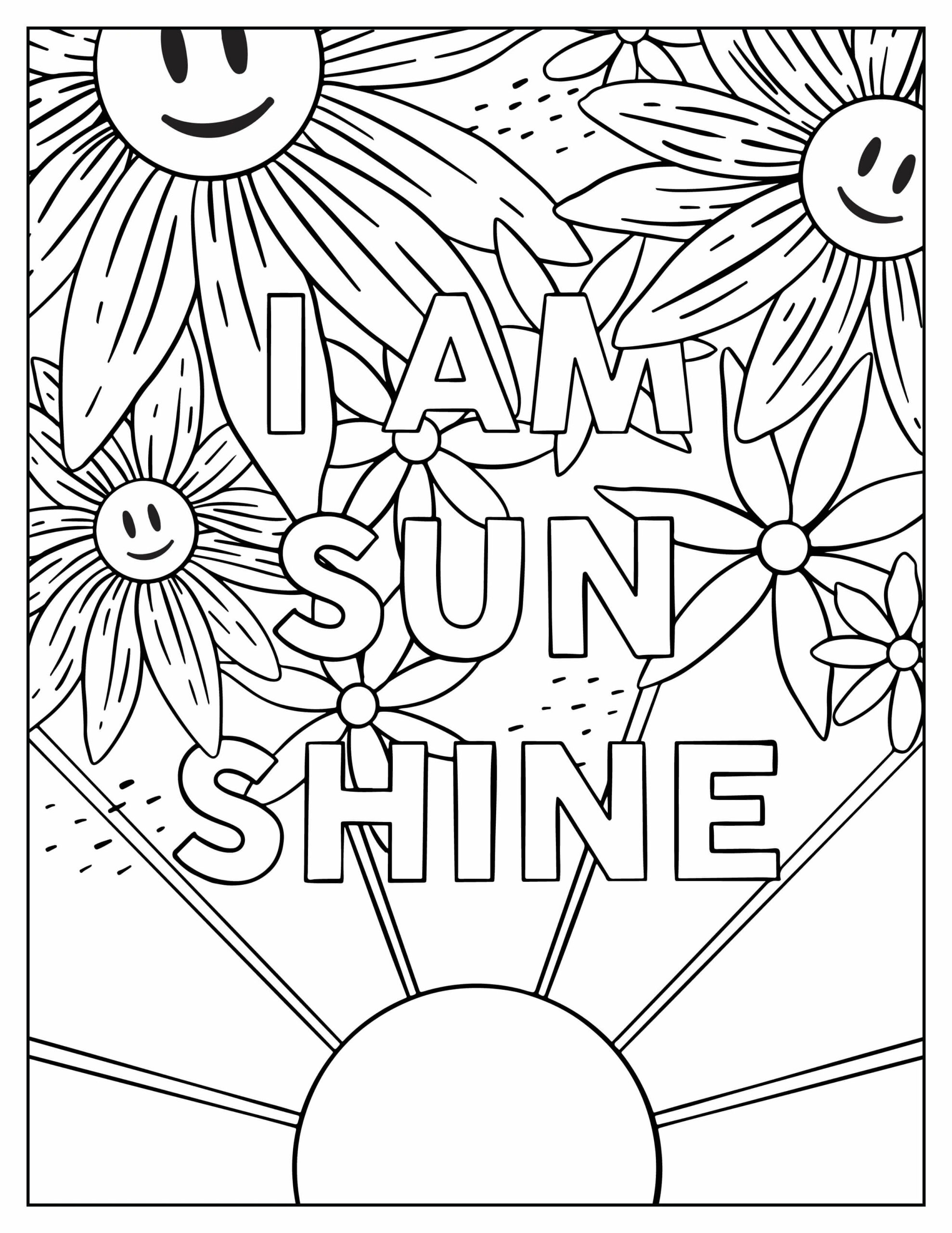 dibujos yo soy sol para colorear