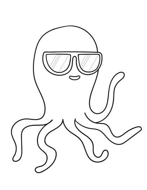 dibujo pulpo legal colorear