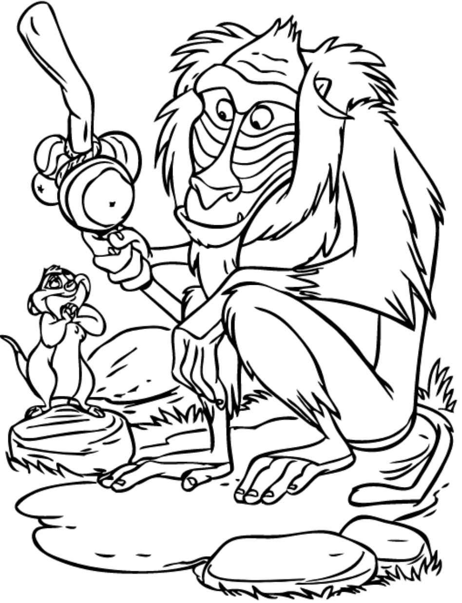 Dibujo De Amigo Y Timón Para Colorear Y Imprimir