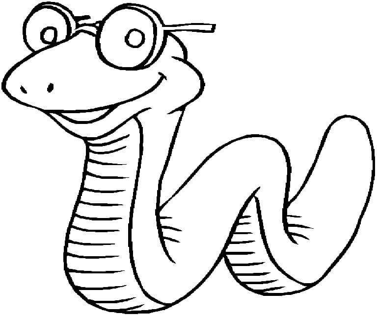 dibujo serpiente dibujo para colorear