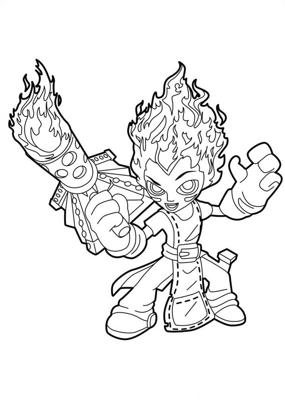 Skylander para Colorear