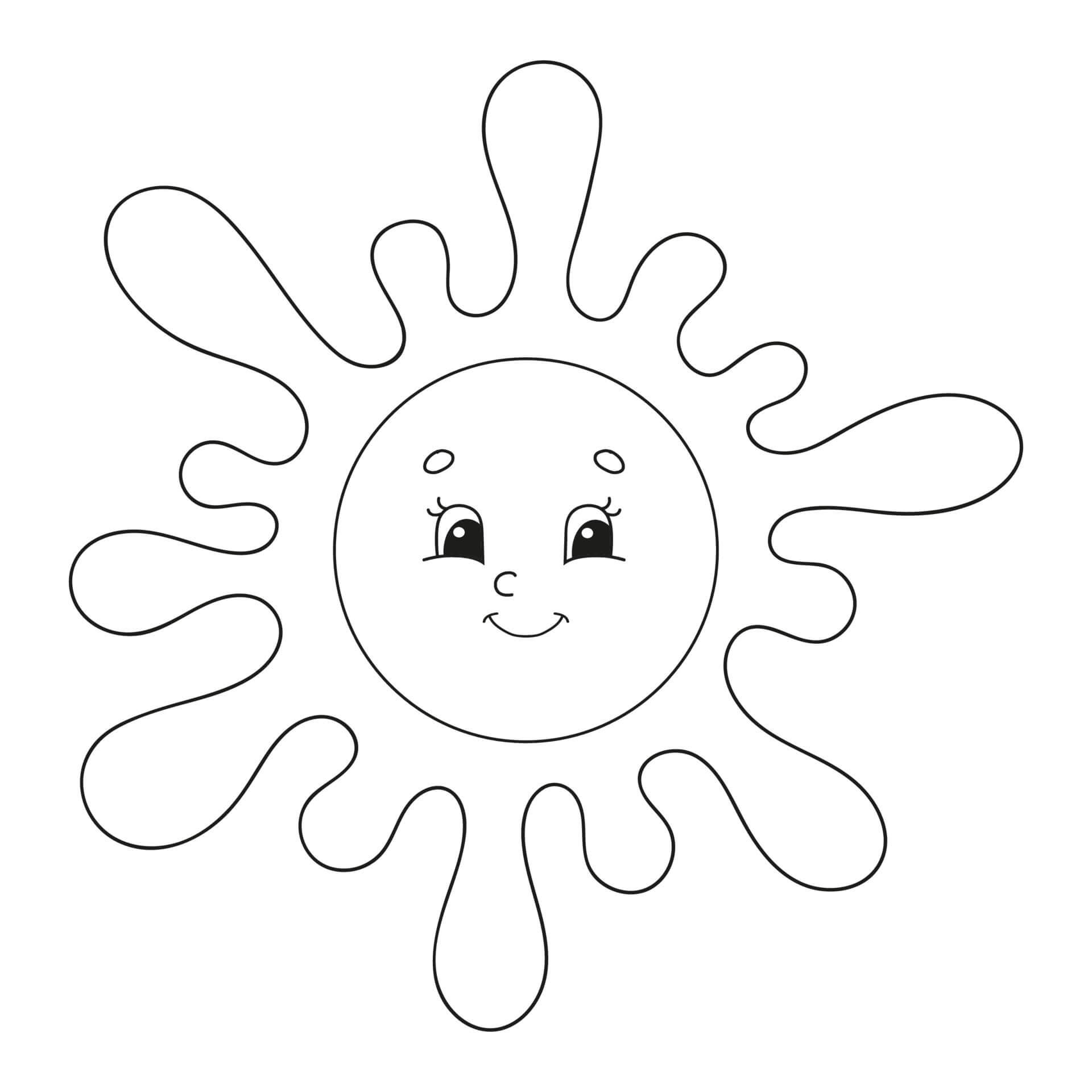 Sol para Colorear
