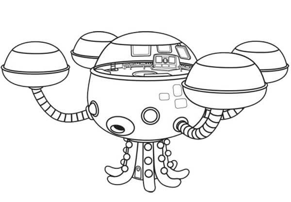 dibujo grandes submarinos para imprimir y colorear