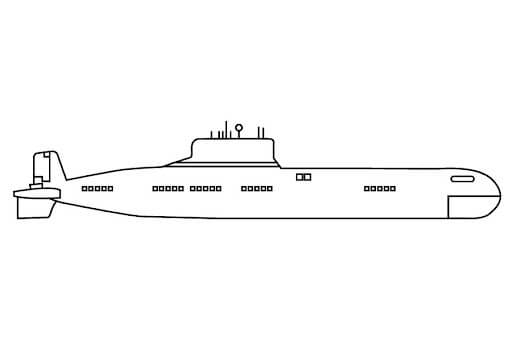 dibujo submarinos y vehiculos militares para imprimir y colorear