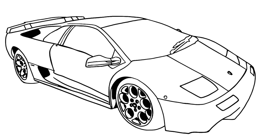 dibujo lamborghini diablo imprimir y colorear