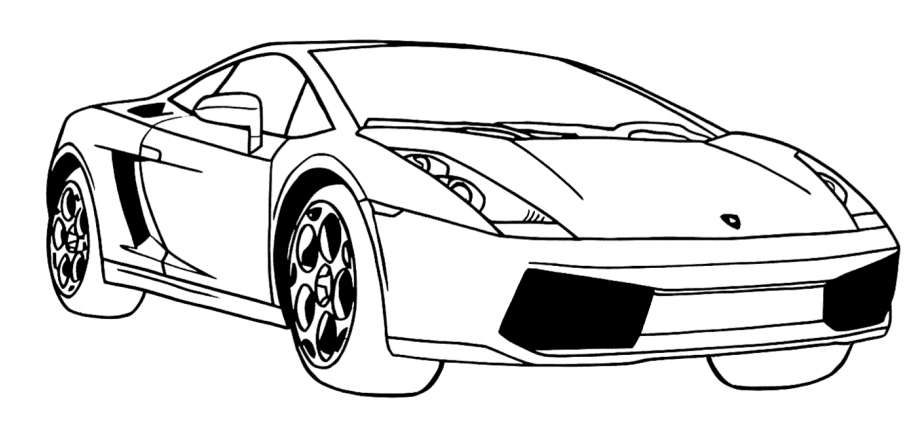 dibujo lamborghini gallardo imprimir y colorear