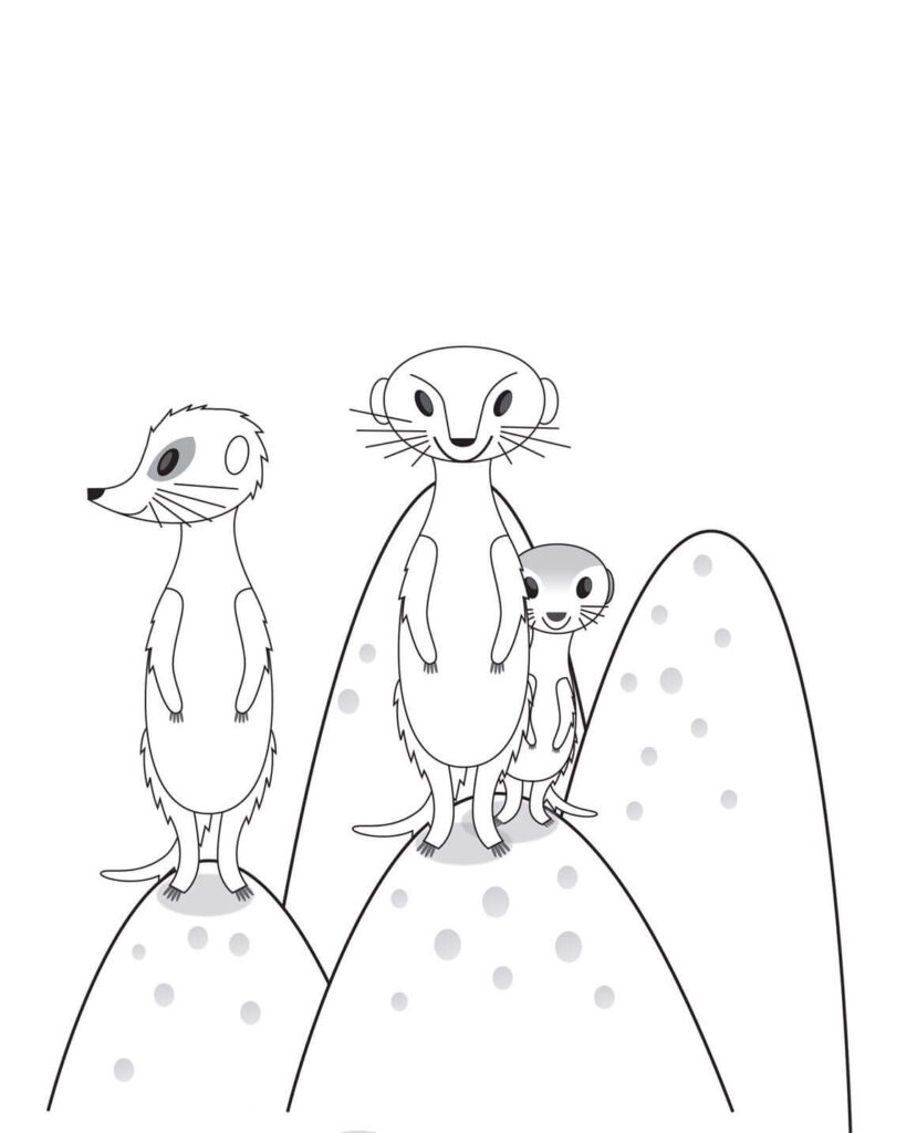 Dibujo Suricata Fresco Para Colorear