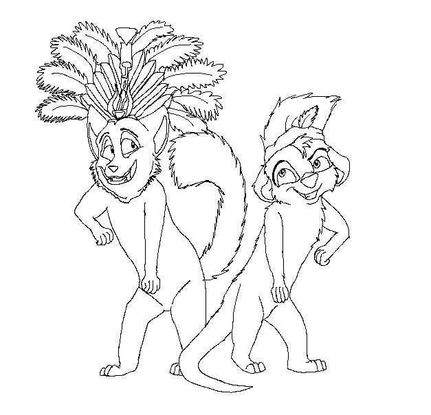 dibujo suricata para colorear