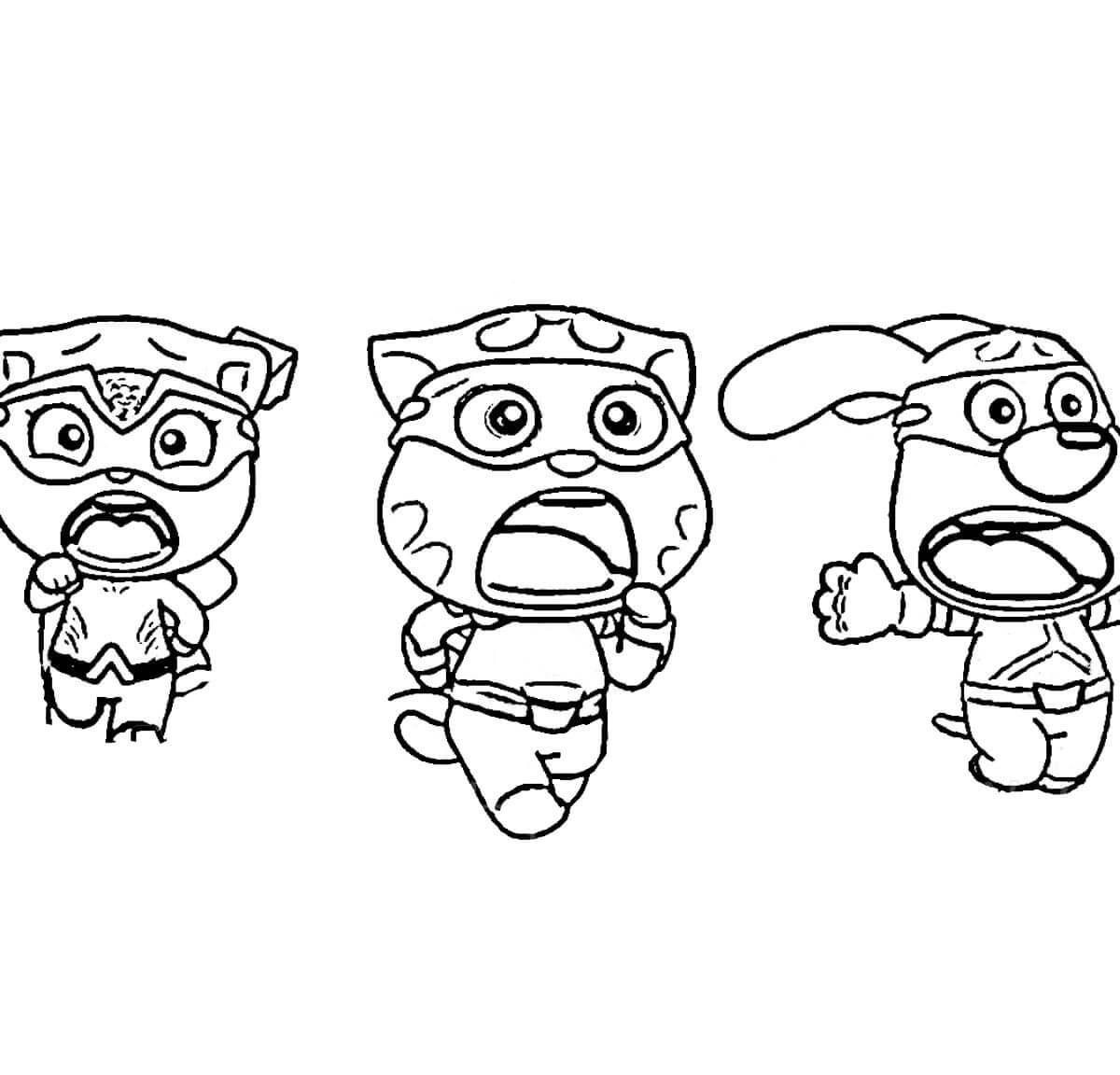 Talking Angela para Colorear