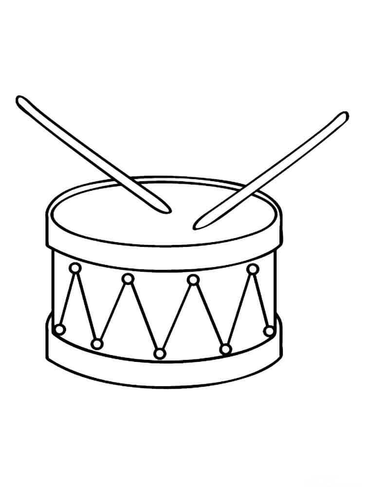 dibujo buen tambor para colorear