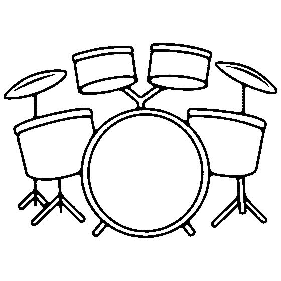 dibujo dibujo de la bateria para colorear