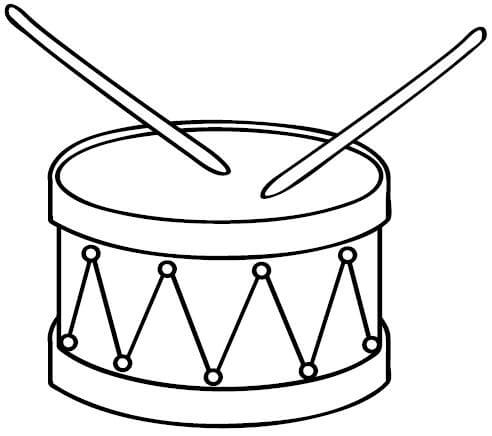 dibujo tambor asombroso para colorear