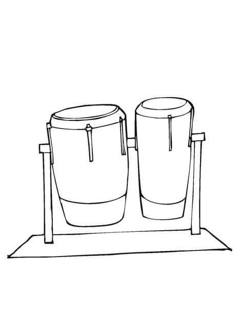 dibujo tambor normal para colorear