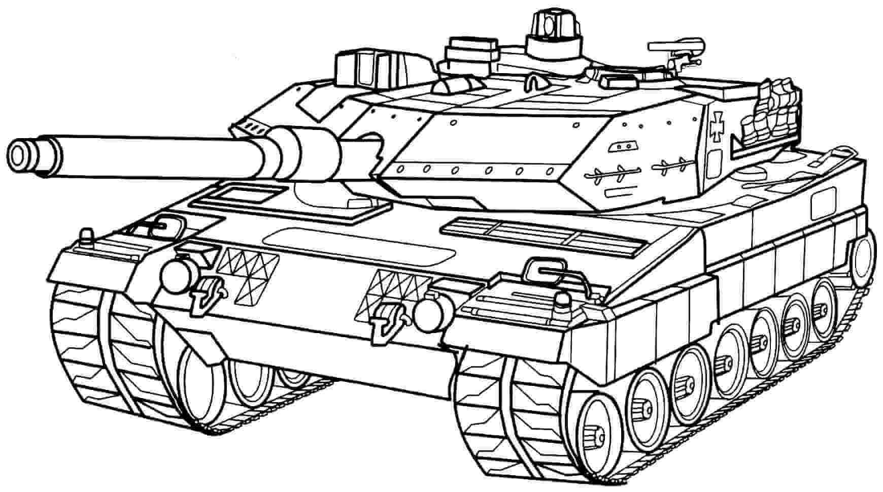 dibujo tanque de guerra para imprimir y colorear