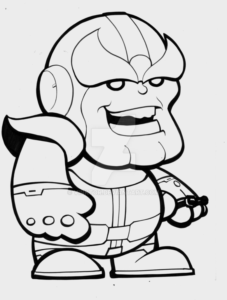 Thanos para Colorear