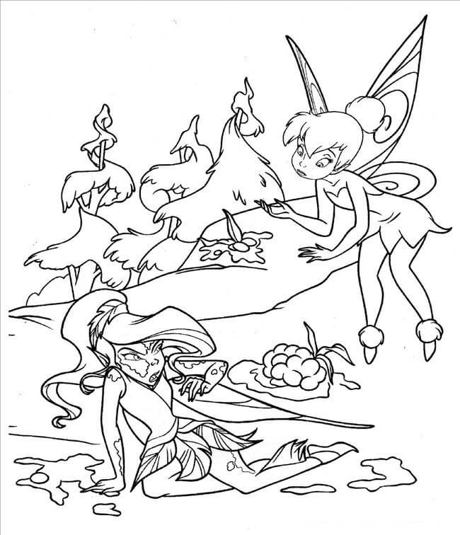 Tinkerbell para Colorear